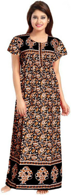 KL FASHION Women Nighty(Multicolor)