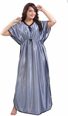 NIGHTGIRL Women Nighty(Grey)