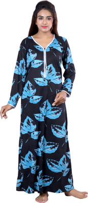 AGGARWAL Women Nighty(Blue)