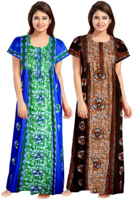 DreamBe Women Nighty(Brown)