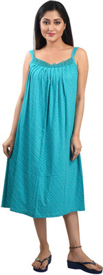 Piyali's Creation Women's Women Nighty(Light Blue)