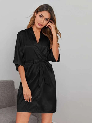 Calendula Women Robe(Black)