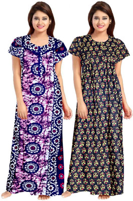 Aryansh Enterprises Women Nightdress(Blue, Blue)