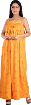 Piyali's Creation Women's Women Nighty(Yellow)