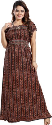 Nighty King Women Nighty(Brown)