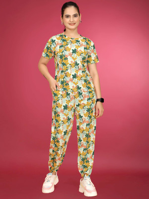 DreamBe Women Printed Multicolor Top & Pyjama Set
