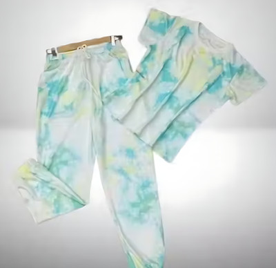 Mertens Women Printed Green Night Suit Set