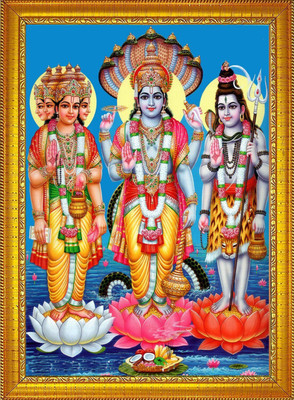 Diyansh Enterprises Lord Vishnu Ji Photo Frame Religious Frame