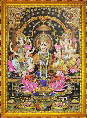 CDM Laksmi ganesh saraswati ji Religious Frame