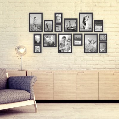 Artzfolio Polymer Wall Photo Frame(Multicolor, 15 Photo(s), 6x6-3pc;6x8-6pc;6x10-2pc;8x10-4pc;SET OF 15 PCS)