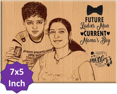 DVMART Wood Table Photo Frame(Beige, 1 Photo(s), 20 x 16 x 5)