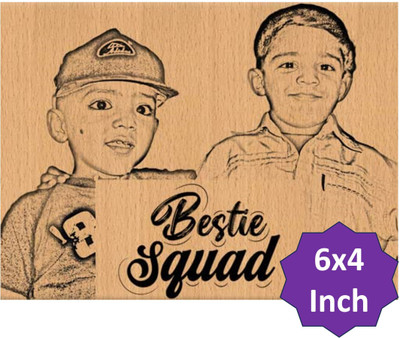 DVMART Wood Table Photo Frame(Beige, 1 Photo(s), 20 x 16 x 5)