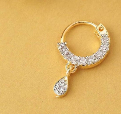 JEM Cubic Zirconia Gold-plated Plated Alloy Nose Ring