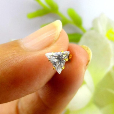 house of common Diamond Gold-plated Plated Alloy Nose Stud