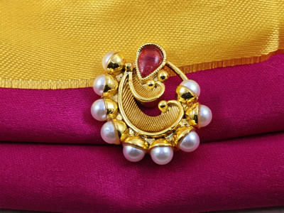 house of common Diamond Gold-plated Plated Alloy Nose Stud