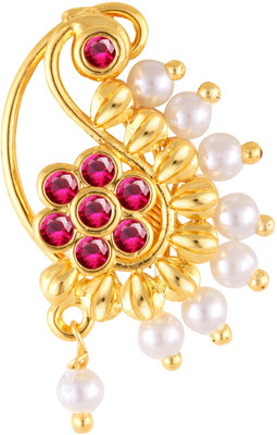 VIVASTRI Cubic Zirconia Gold-plated Plated Alloy Nose Stud