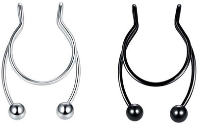 Sorellaz Metal Nose Ring(Pack of 2)