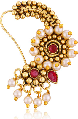VIVASTRI Cubic Zirconia Gold-plated Plated Alloy Nathiya