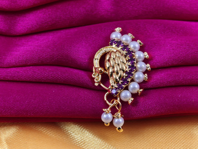 house of common Diamond Gold-plated Plated Alloy Nose Stud