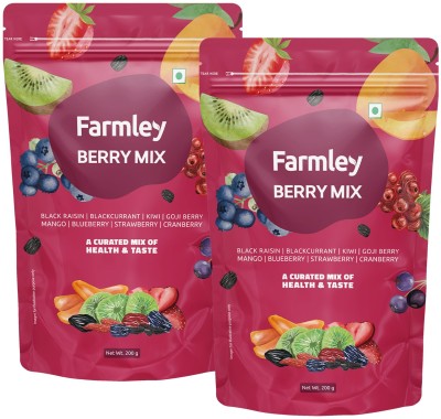 Farmley Berry Trail Mix- Protein Rich Dried Berries Snack(2 x 200 g)