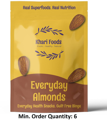 Khari Foods Premium California Almonds Badam Dry Fruits Almonds(50 g)