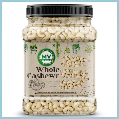 Mv Platter Premium Quality Raw Cashews for Snacking and Cooking Cashews(1 x 500 g)