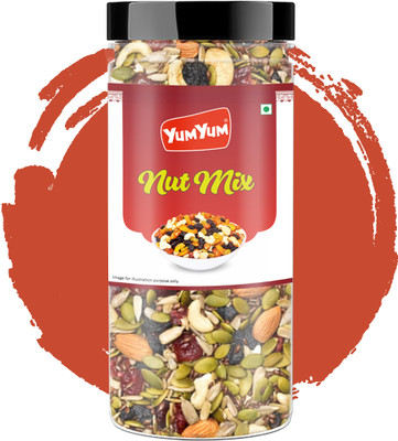 YUM YUM Premium Mixed Dry Fruits Healthy Dried Nutmix, 250g- Assorted Nuts(1 x 250 g)
