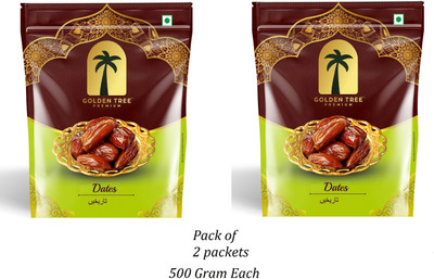 Golden Tree khajoor| Select Premium Handpicked Khajur 100% Pure Dry Dates(2 x 500 g)