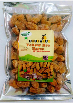 CHASTITY Dates Dry Yellow/Sukha Khajoor Premium Quality (Pila Chuara) Grade- Medium Size Dates(1 x 0.4 g)