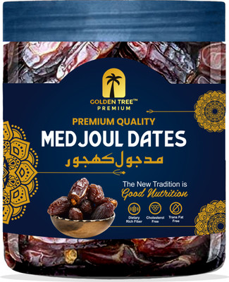 Golden Tree Premium Medjoul khajoor| Sweet & Soft| Naturally Delicious| Rich in Flavor Dates(1 x 250 g)