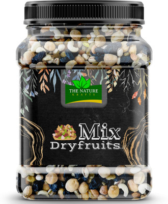 THE NATURE KRAFTS Mix Dry Fruits [Almonds, Cashews, Raisins, Pistachios,Apricot,Black Raisins] Almonds, Cashews, Apricots, Cherries, Kiwi, Raisins(1 x 1 kg)