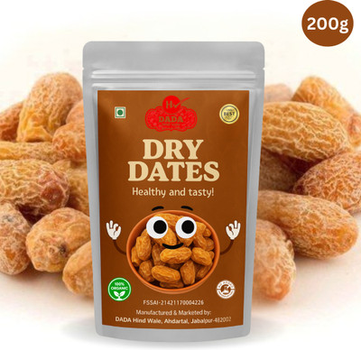 DADA Premium Yellow Dates | Kharak | Chuhara | Chuara | Khajur | Khajoor | Dry fruits Dry Dates(1 x 200 g)