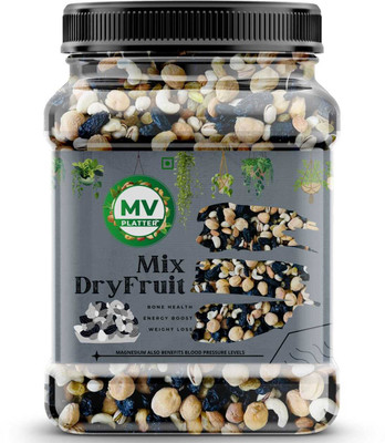 Mv Platter Premium Quality Mix Dry Fruits for Healthy Snacking Assorted Fruits & Nuts(250 g)