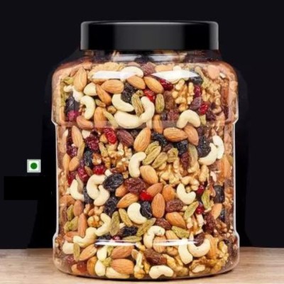 henley Mix Dry Fruit | Panchmeva | 1KG | JAR | Assorted Fruits & Nuts, Almonds, Cashews, Raisins, Dry Dates, Pistachios, Apricots(1000 g)