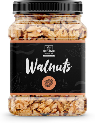 Organic Box Walnut Kernels Akhrot Giri California Without Shell |8 Piece, Broken 500g each Walnuts(500 g)