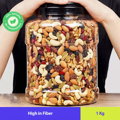 Shagun Trail Mix Mixed Dry Fruits,Berries & Seeds 12+ in 1 Healthy Snack Panchmeva Assorted Seeds & Nuts(1 x 1000 g)