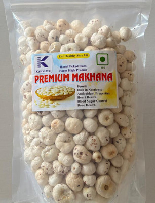 Kanvictz Premium Makhana/Lotus Seed Pop/Gorgon Nut Puffed Kernels (Phool Makhana) Fox Nut(1 x 100 g)
