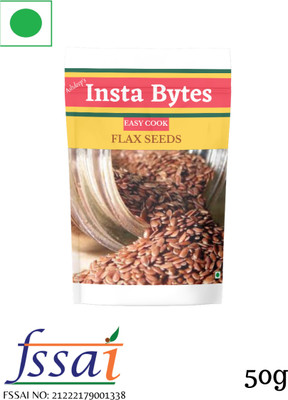 Insta Bytes Flax Seeds for Hair Growth to be mixed with Assorted Seeds & Nuts(1 x 50 g)