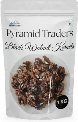 pyramid traders 1 KG Black Walnut Kernels (Akrot Giri) Walnuts(4 x 0.25 kg)