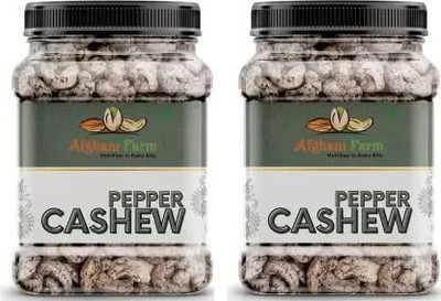 Afgani Farm Roasted Black Pepper Cashews | 1kg | Dry Fruits, Kaju, Cashew Cashews(1000 g)