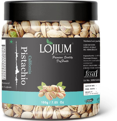 LOJIUM Premium Quality Califronia Salted Pistachios (100 g) (Salted Pista) Pistachios(1 x 100 g)