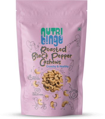 NUTRI BINGE Roasted Black Pepper Cashew 200g Cashews(200 g)