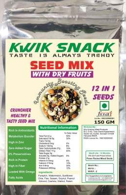 kwik snack 12 IN 1 SEEDS + DRY FRUIT MIX ( 150 GM) Assorted Seeds & Nuts(150 g)