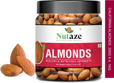 Nutaze California Almonds Badam Giri 1Kg | Premium Nuts & Dry Fruits Almonds(1 kg)