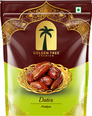 Golden Tree Selected Premium Organic 100% Pure Handpicked Khajoor Dry Dates(500 g)