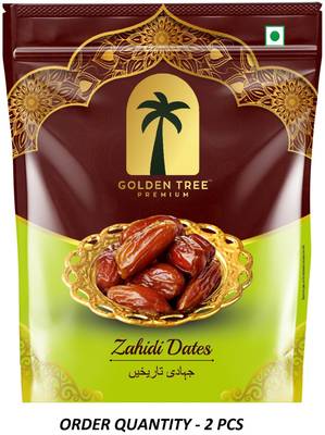 Golden Tree Selected Premium Organic Handpicked Zahidi Dates| Khajoor 100% Pure Dry Dates