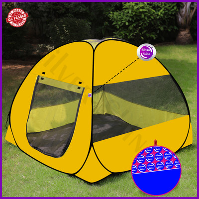 Kwisy Creation Foldable delightful patterns Popup Kids Play Tent House for Multi Purpose(Multicolor)