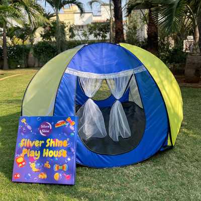 SILVER SHINE Star Tent Play House Patterns Foldable Popup Kids(Multicolor)