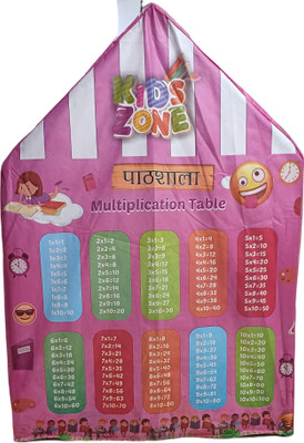 Nafhotoz Foldable Learning Tent House for Kids – Hindi Alphabets and Educational Charts(Multicolor)