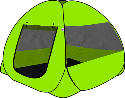 NM CREATION Play Tent House Foldable Green Patterns Popup Kids(White)